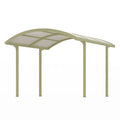 Carport Überdachung Aluminium Polycarbonat Beige 500x300x220 cm