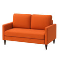 2-Sitzer Sofa aus Stoff Orange