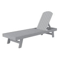 Gartenliege Kunststoff Grau