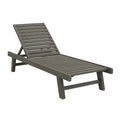 Gartenliege Dunkelgrau Polystyrol Verstellbar 200x70x35 cm