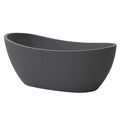 Freistehende Acrylbadewanne 180 cm Dunkelgrau
