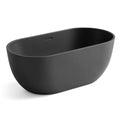 Freistehende Acryl-Badewanne Matt Schwarz 170x80x58 cm