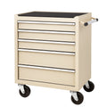 Metall Werkzeugwagen mit 5 Schubladen Beige 70x33x80 cm